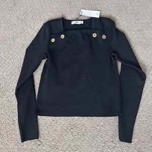 Mango Buttons Knot Sweater